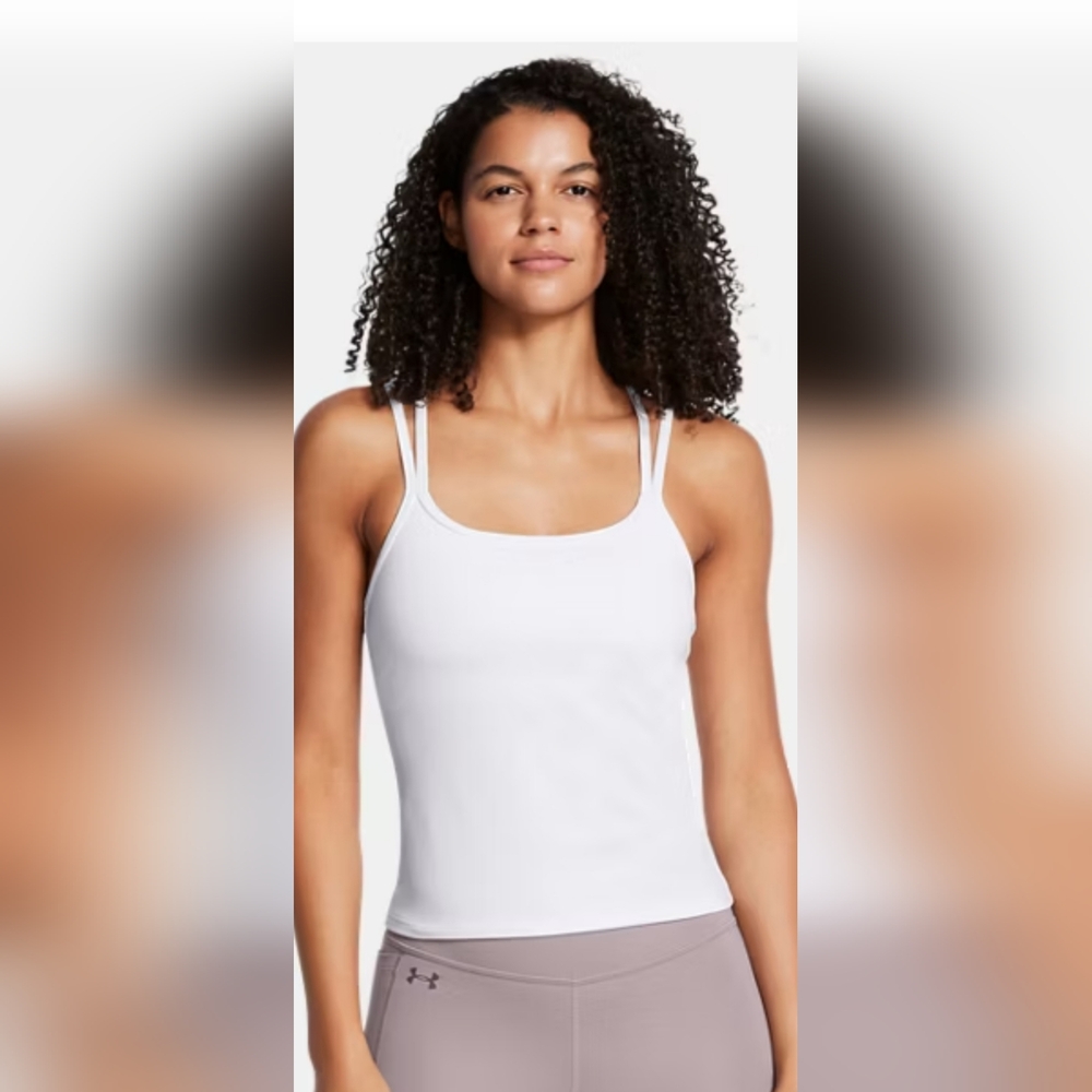 Under Armour SEALED! NWT! Motion Strappy Tank in White. Sz Lg. R2S!!